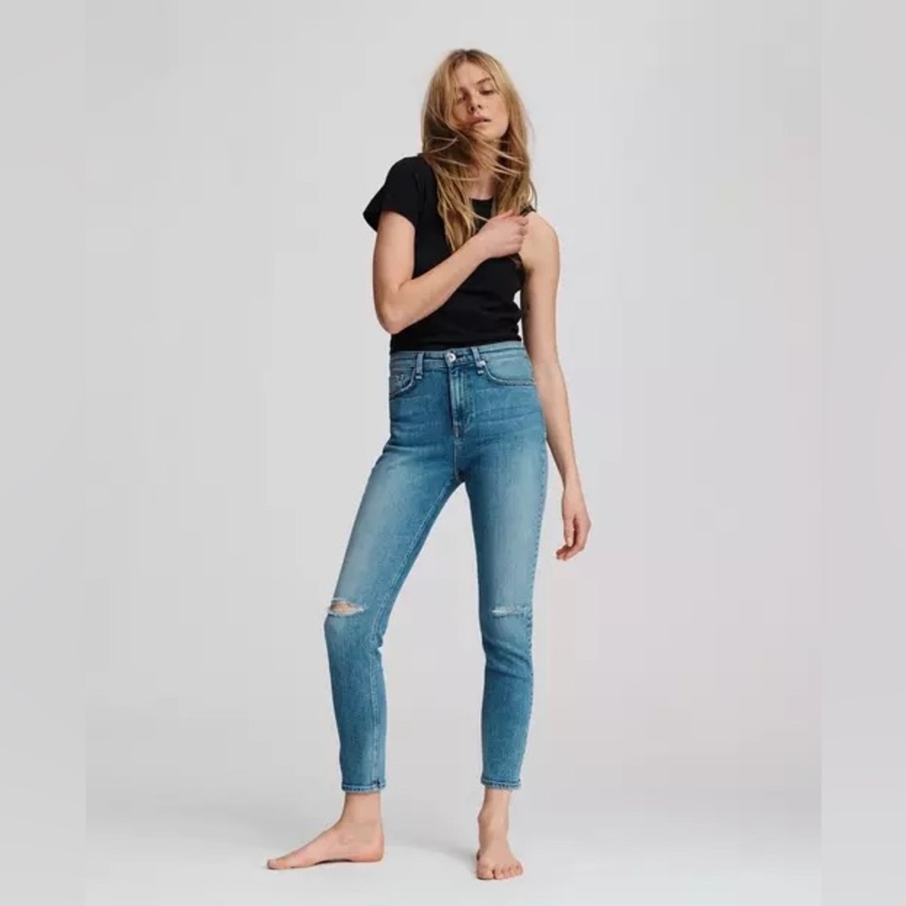 Rag & Bone Nina High Rise Ankle Skinny Jean